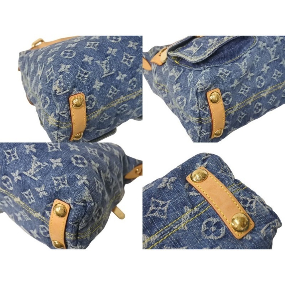 LOUIS VUITTON Baggy Shoulder Bag Monogram Denim Blue - Picture 5 of 9